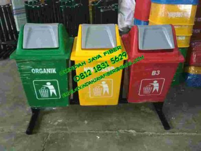 tong sampah kotak 3in1