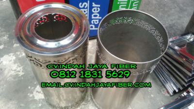 tong sampah stainless porporasi