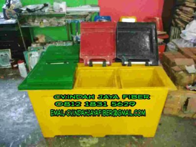 tong sampah fiber 3in1 kap 60 liter