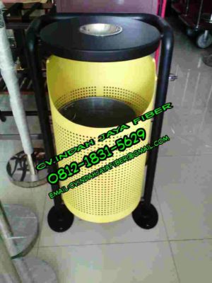 tong sampah stainless powder coating