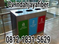 jual tong sampah stainless,cv.indah jaya fiber,,belanja murah indah jaya tempat nya