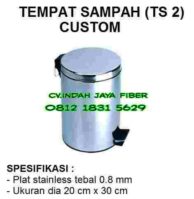 jual tong sampah stainless injak